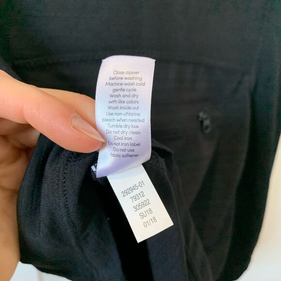 Athleta Black Pacifica Wrap Front Zip Top XS - Picture 9 of 9